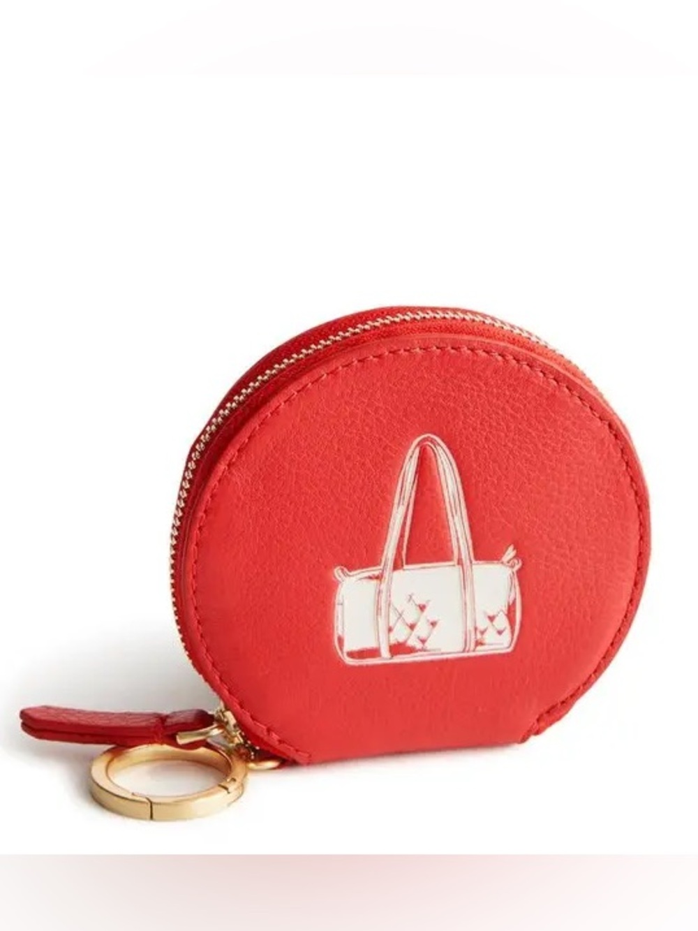 The Vera Bradley Round Pouch with Keyring